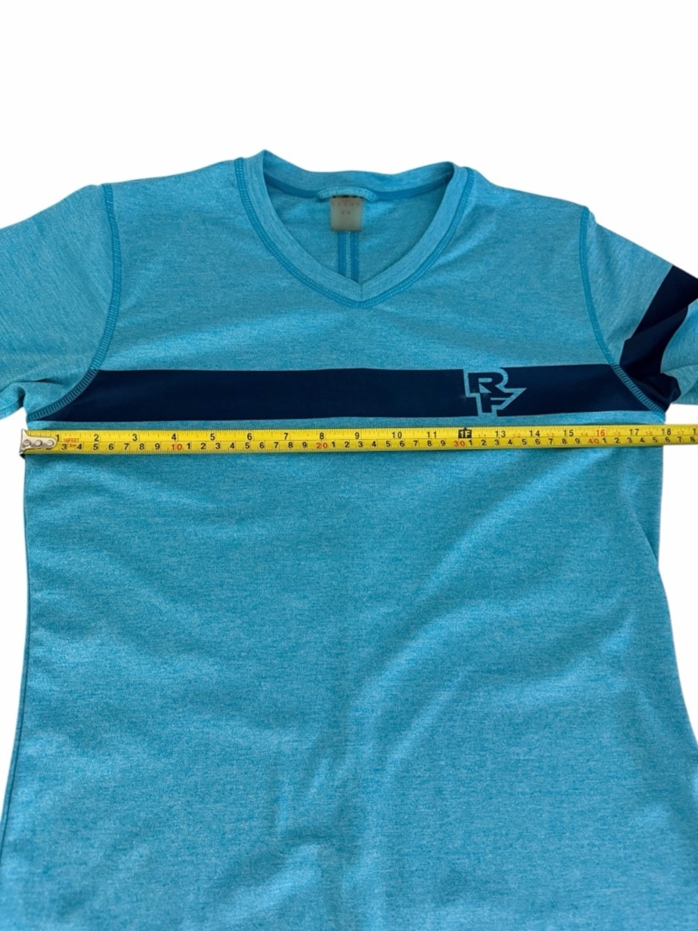 RACE FACE Teal Blue Athletic MTB Jersey Performance Short Sleeve top m - Picture 7 of 9